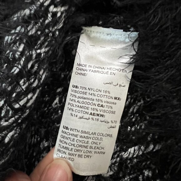 NEW Chicos Eyelash-Trim Jacquard Pullover Sweater Sz 1 (8) - Picture 11 of 16